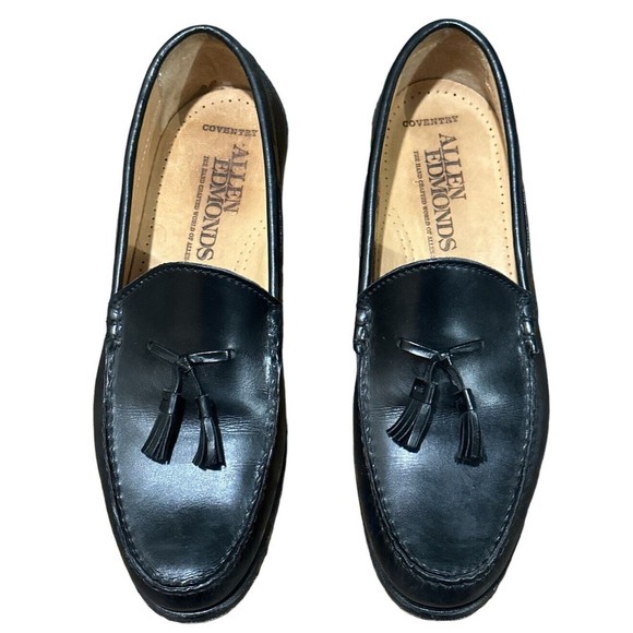 Allen Edmonds Coventry‎ Black Tassel Loafers Coventry 10 B EUC